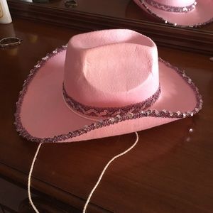 Pink Sequin Cowgirl Hat